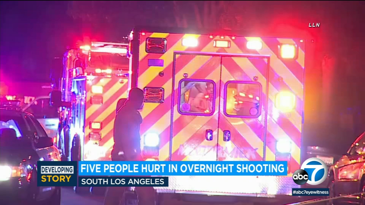 Shooting in South LA leaves 5 wounded, authorities say