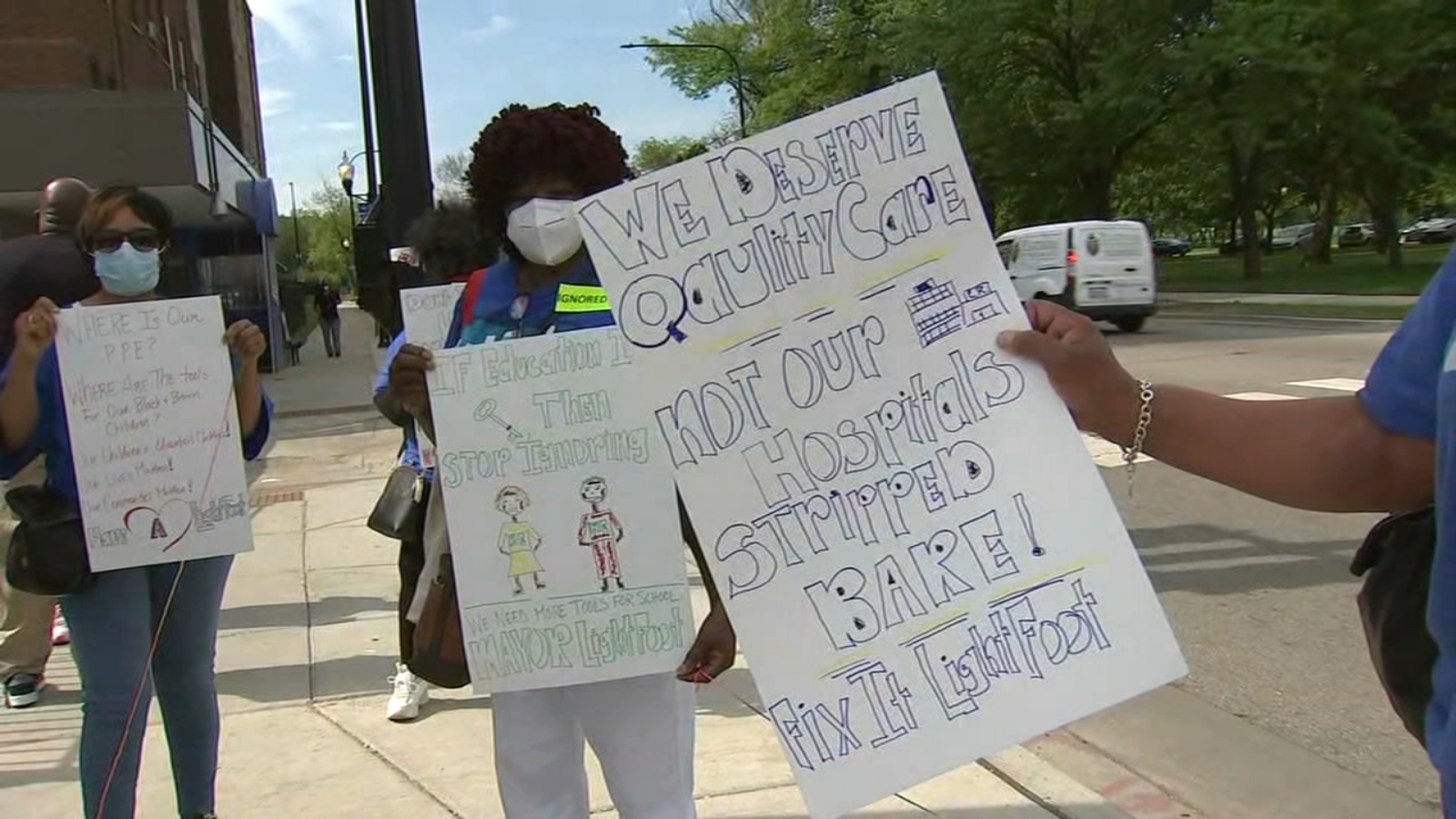 Chicago coronavirus Coalition of residents, community activists