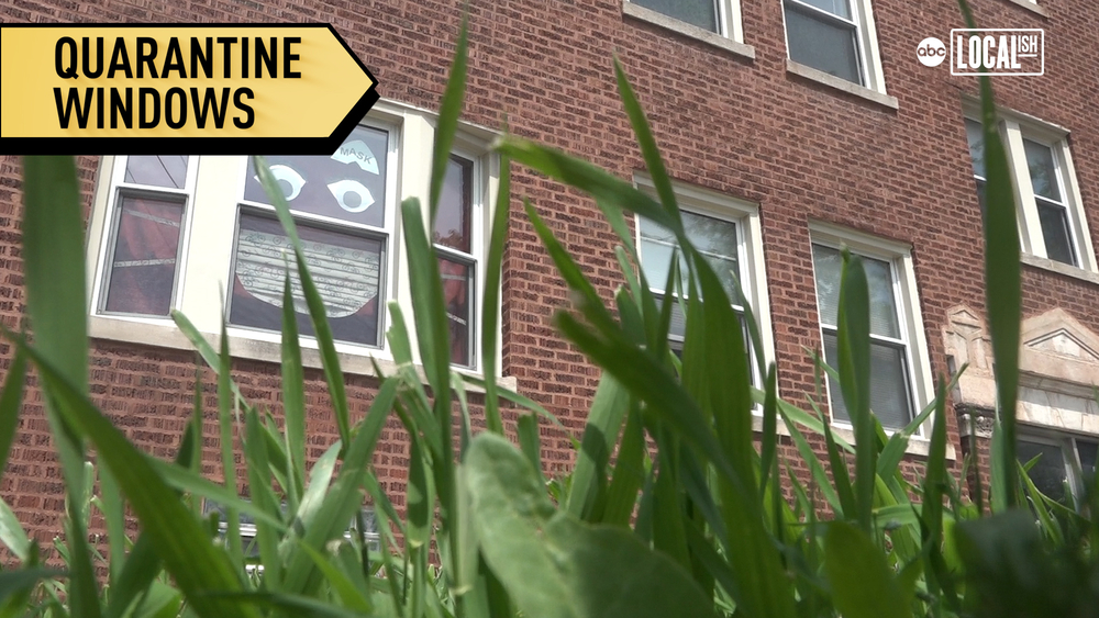 Quarantine window art brings joy to this Chicago neighborhood