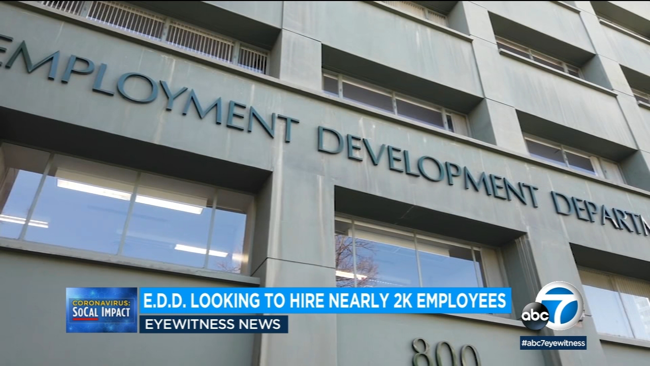 EDD hiring 1,800 to process unemployment claims