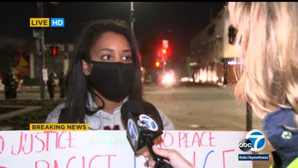 Protester explains how violence in LA compares to racial inequality in society