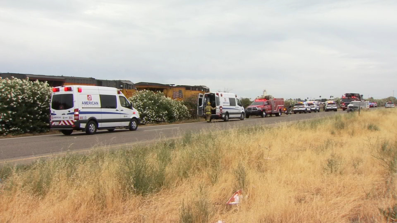 Man killed after train hits car in Fresno County