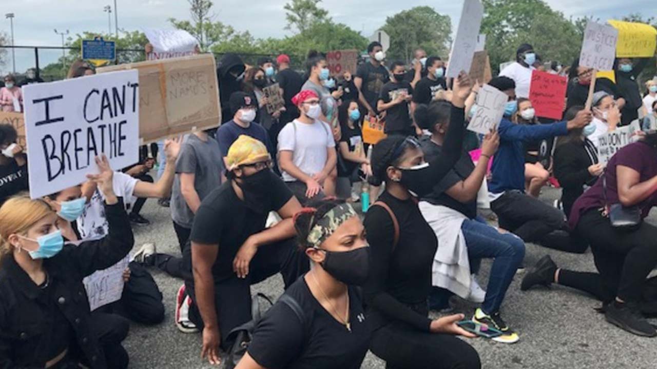 Protests continue on Long Island; retailers board up stores