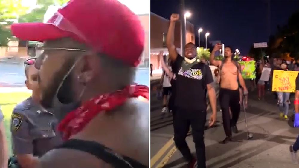 Officer quits after being told he couldn't protest