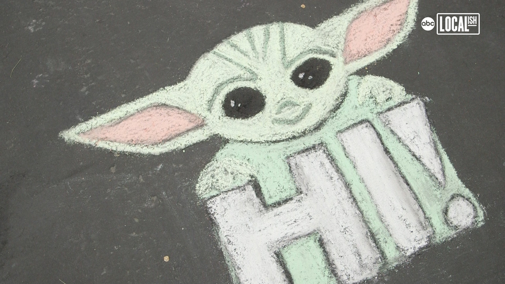 Air Force veteran starts chalk art business