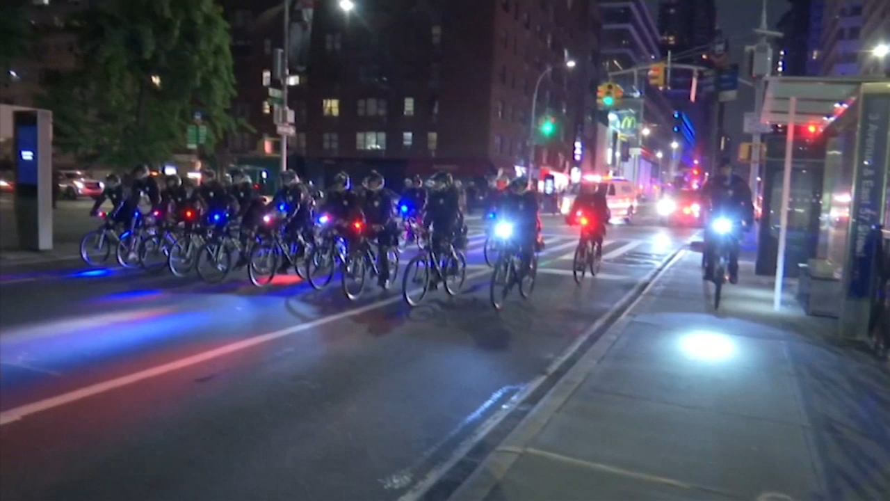 'No more tolerance': NYPD breaks up peaceful protests after curfew