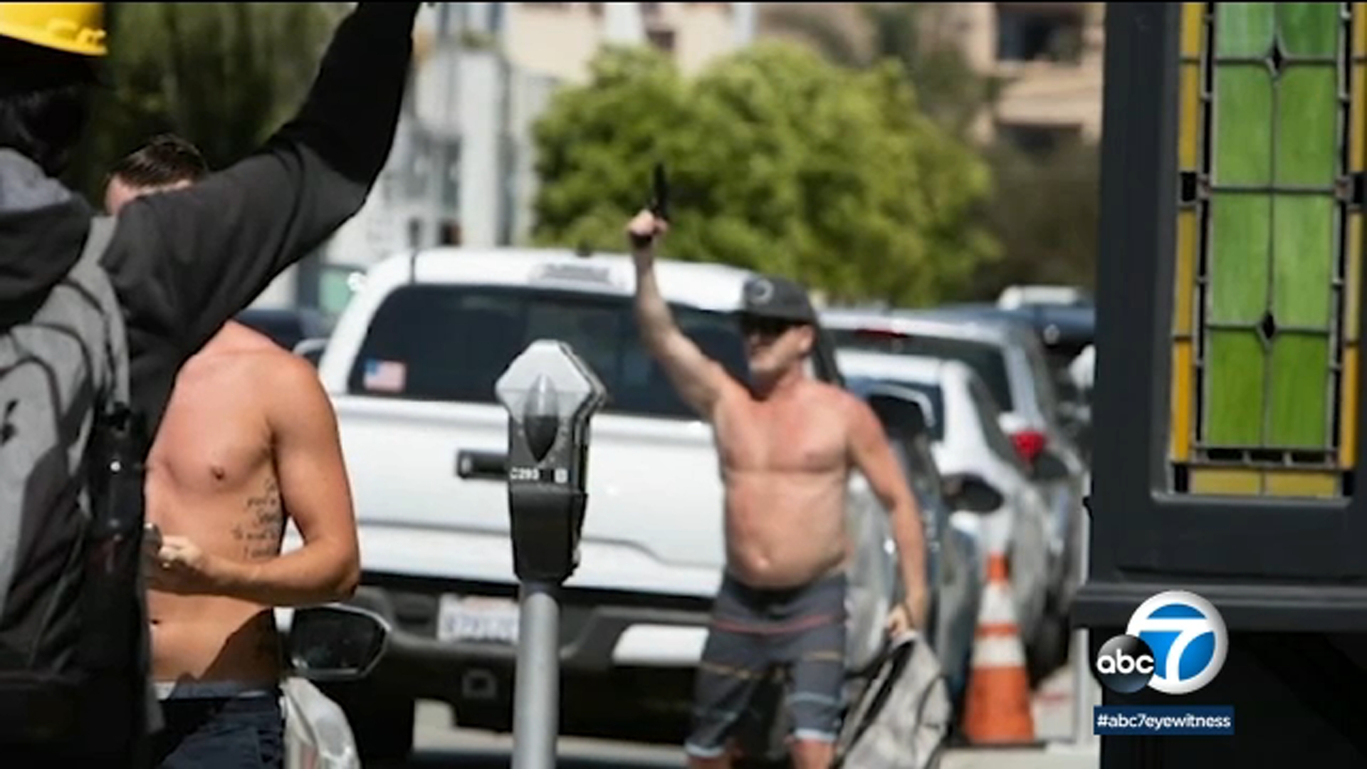 Police arrest man suspected of aiming gun at demonstrator during OC protest