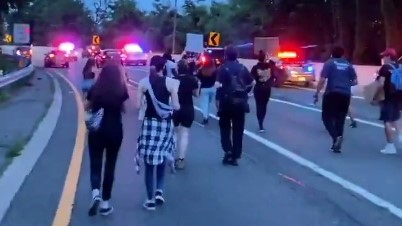 Protesters march for George Floyd across Long Island