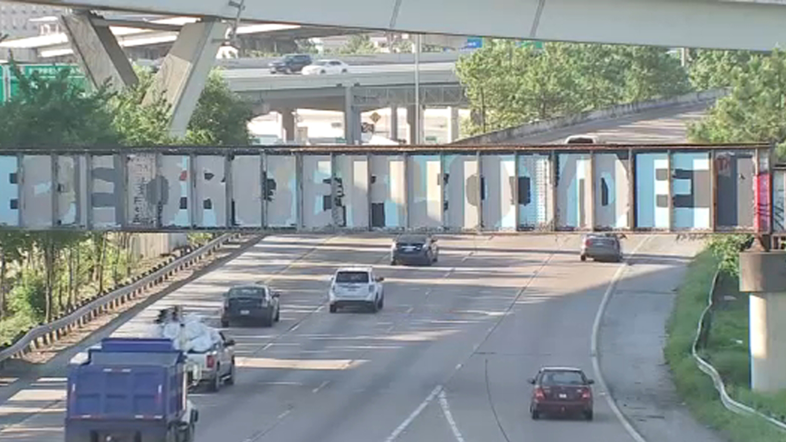 Name Floyd' painted over iconic Houston 'Be Someone' sign