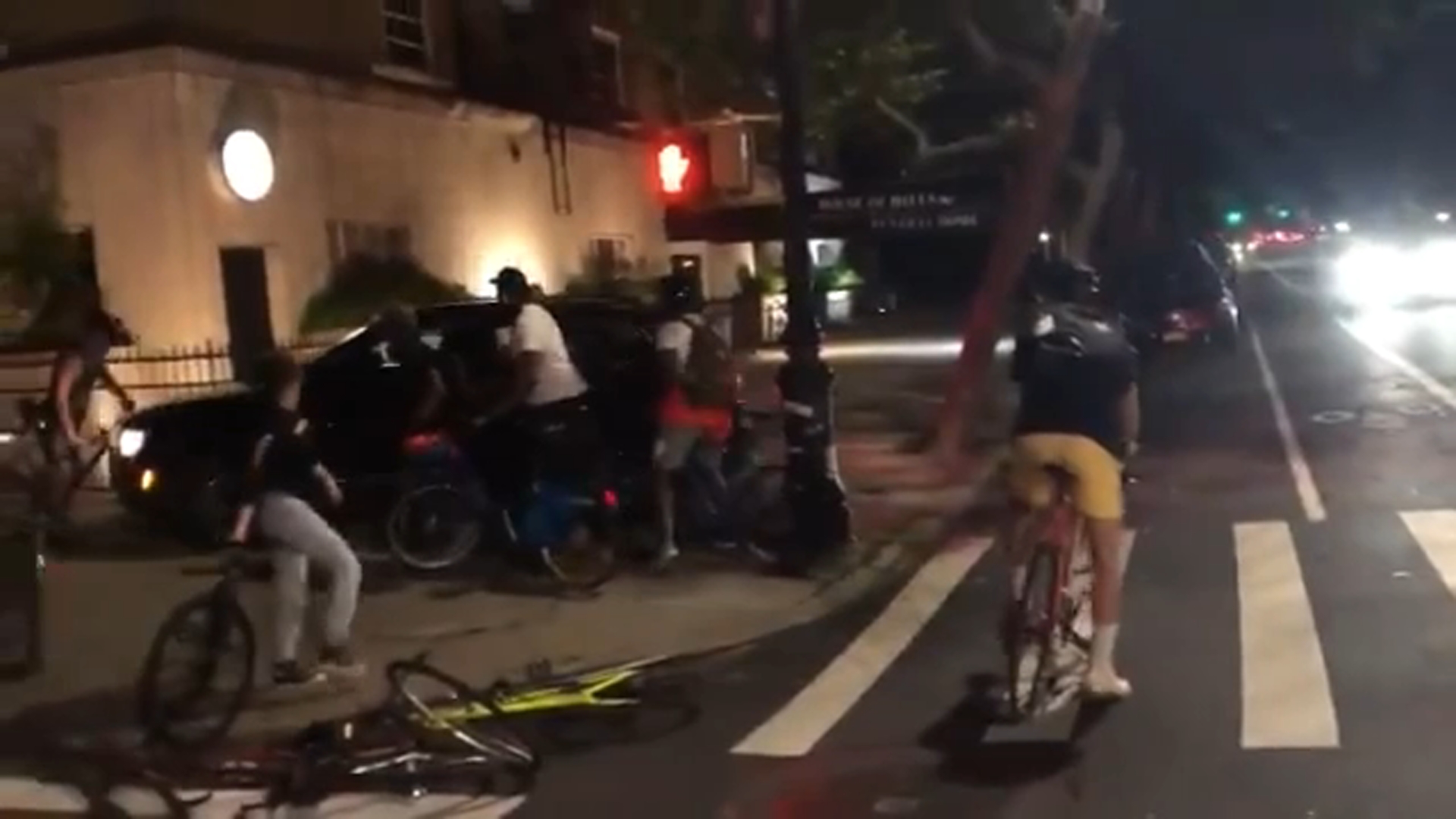 Driver attempts to plow group of peaceful protesters in Brooklyn