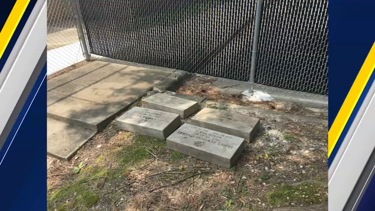 Wake County deputies find stolen grave markers for WWII, Vietnam veterans in woods