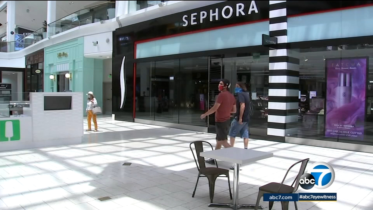 Malls reopening gradually in Los Angeles