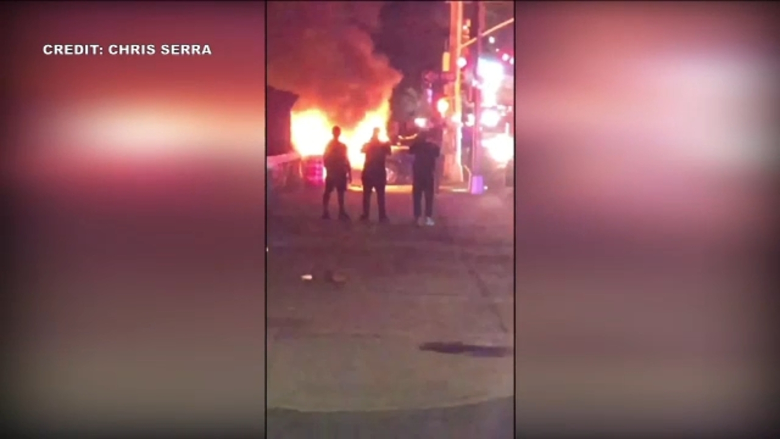 Driver and pedestrian dead after fiery crash in Bronx - ABC7 New York
