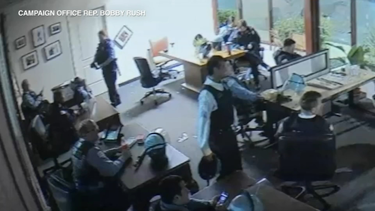Looted business owners dismayed by video of CPD officers 'lounging' in Rep. Rush's office