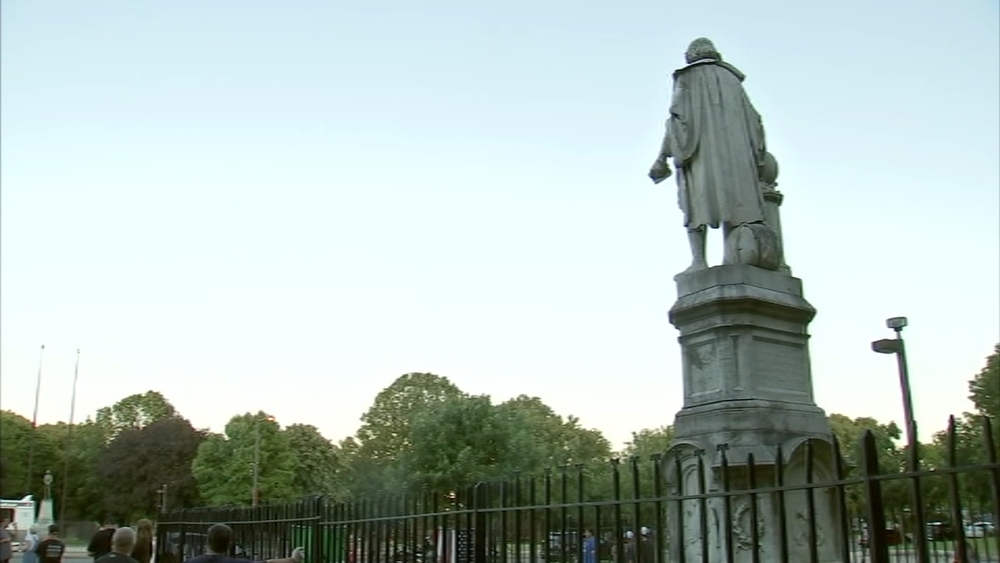 South Philly residents gather to protect Christopher Columbus statue