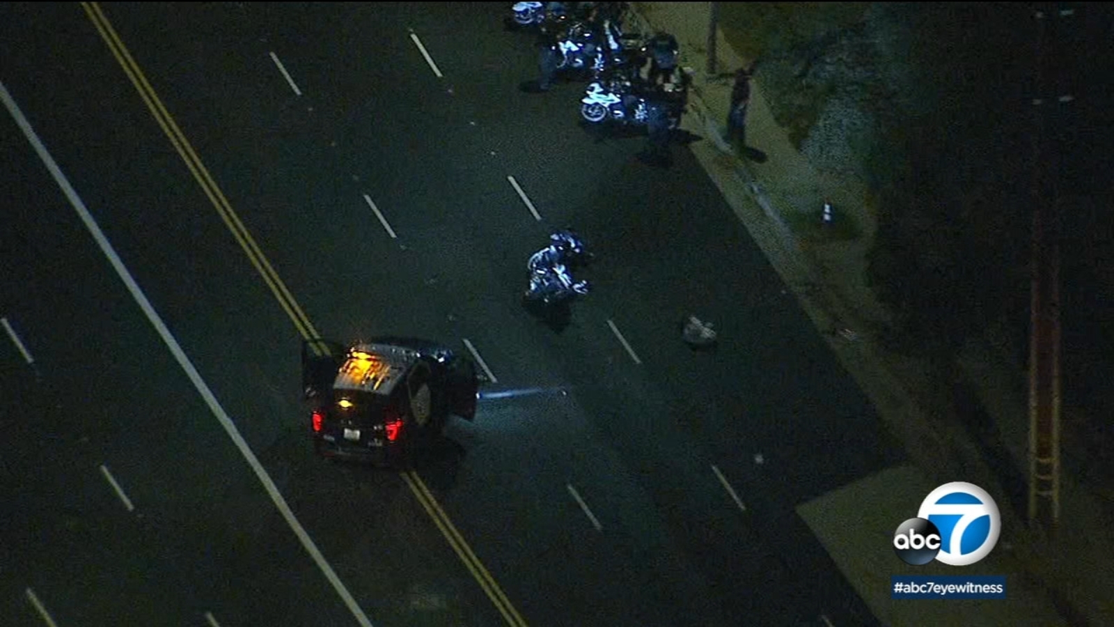 LAPD motorcycle officer injured in Granada Hills crash ABC7 Los Angeles