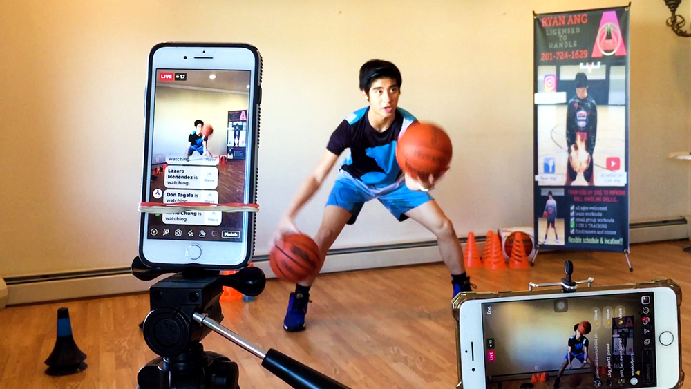 16-year-old basketball star brings skills online to train students