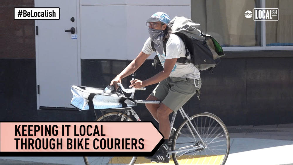 Bike delivery service rolls into high gear amid pandemic