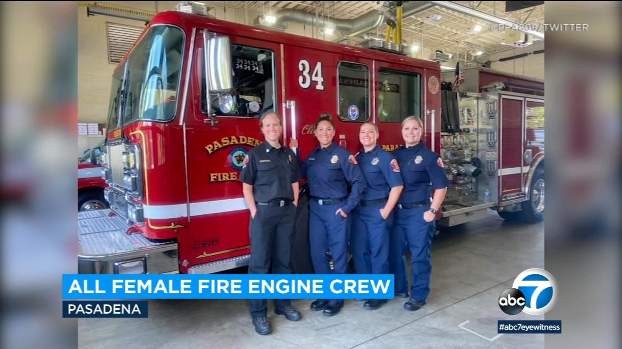 All-female crew staffs Pasadena fire station for 1st time in history