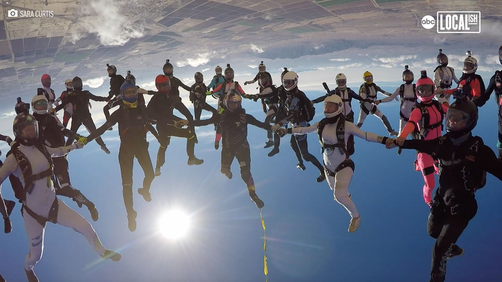 All-women skydiving group breaks world record 