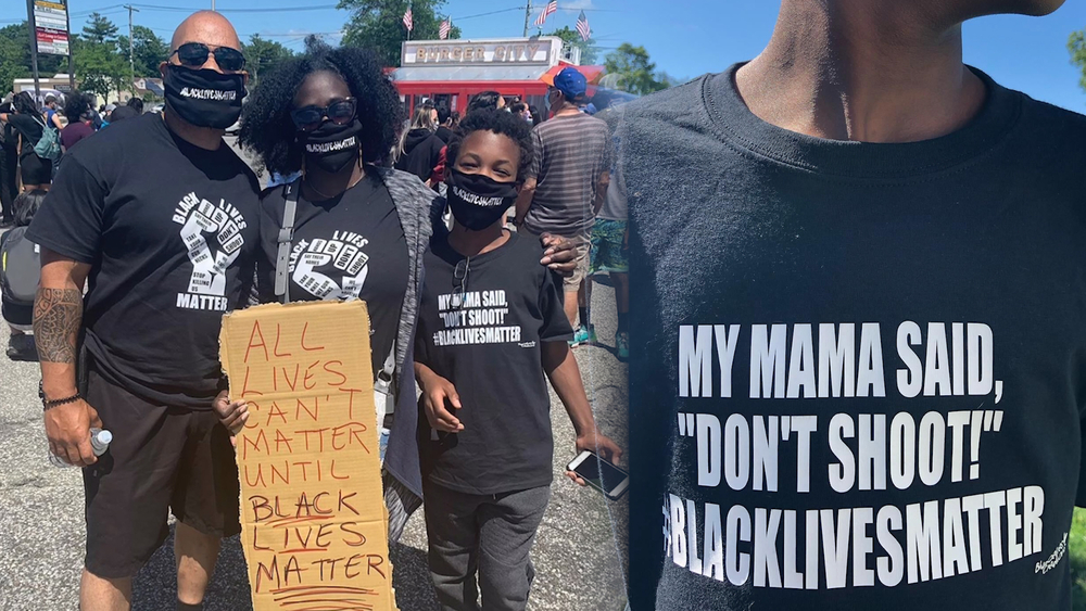 Long Island designer creates wearable art for BLM movement
