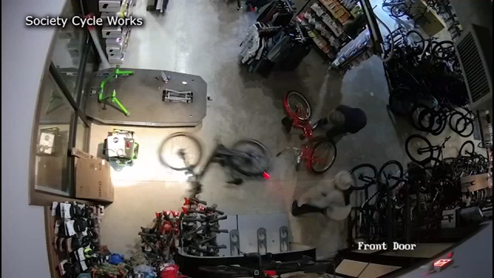 Caught on camera: Thieves steal bikes worth thousands