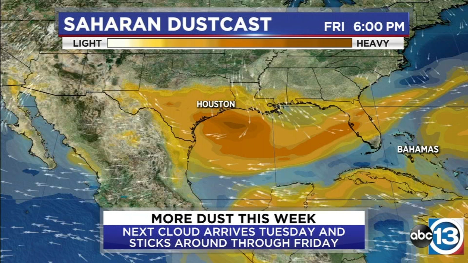 Dry week but Saharan Dust returns ABC13 Houston