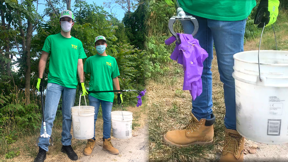 'Town Litter Crew' picks up PPE trash in Long Island