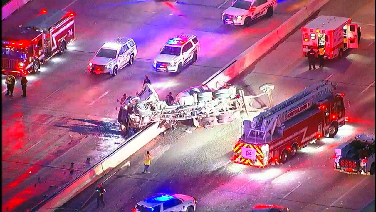 HOUSTON TRAFFIC: Beltway 8 at Ella Blvd blocked due to truck crash in north Houston - ABC13 Houston