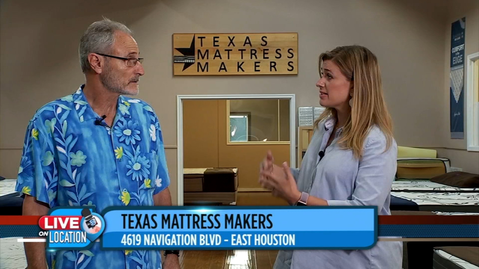March 21 Texas Mattress Makers' Live on Location, helping you get the