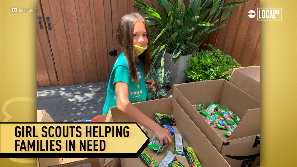 Girl Scouts are helping displaced families during the coronavirus crisis.