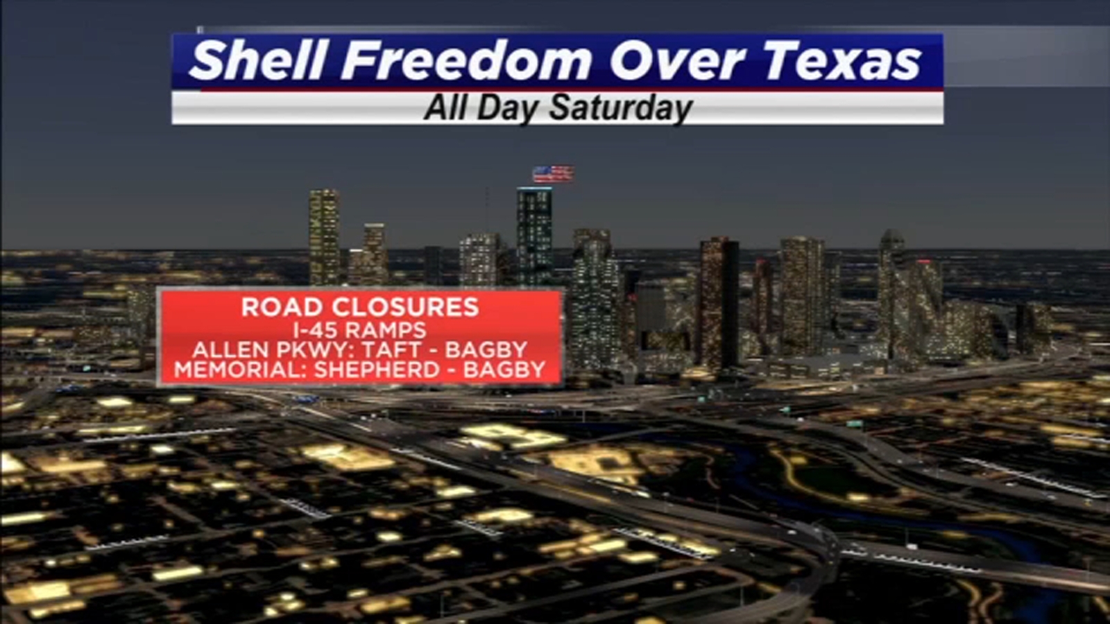 Heads up! These are the roads closed this weekend for Shell Freedom