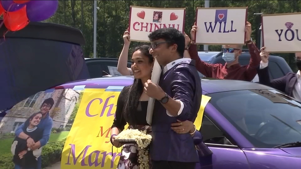 She thought they were going to a car show, but her boyfriend had bigger plans