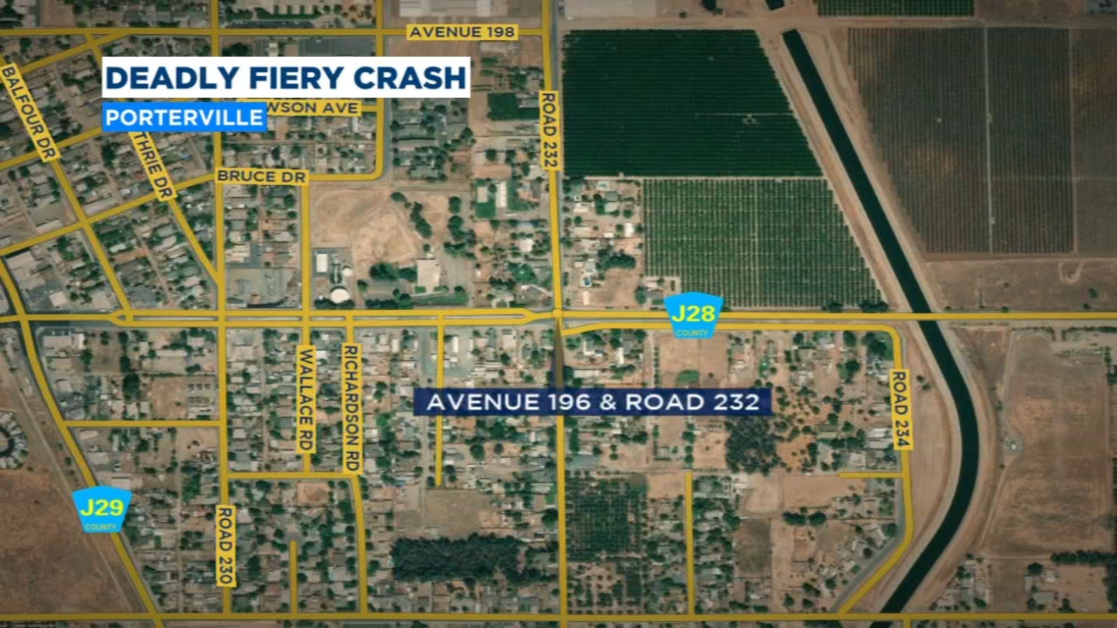 2 people killed in fiery car crash near Porterville ABC30 Fresno