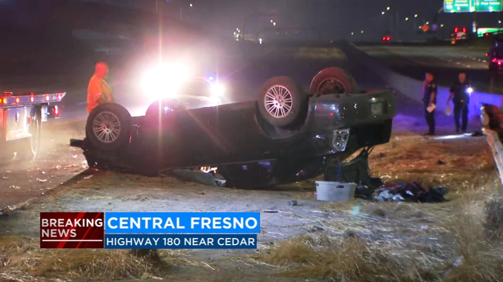 Woman Hospitalized After Rollover Crash In Southeast Fresno Abc30 Fresno