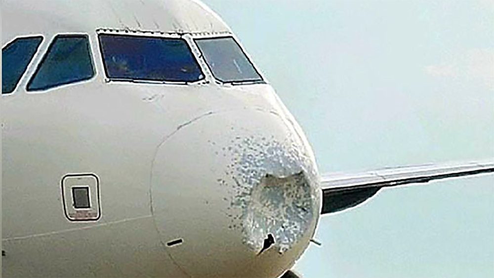 Delta flight makes emergency landing at New York's JFK Airport with  front-end damage - ABC7 San Francisco