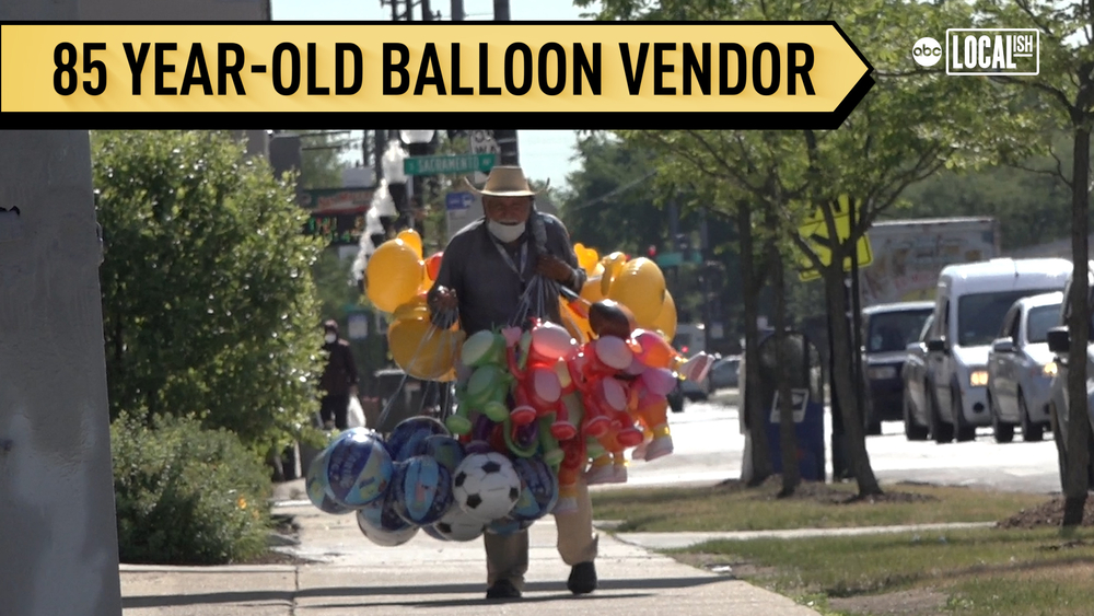Chicago community raises money for 85 year-old balloon vendor