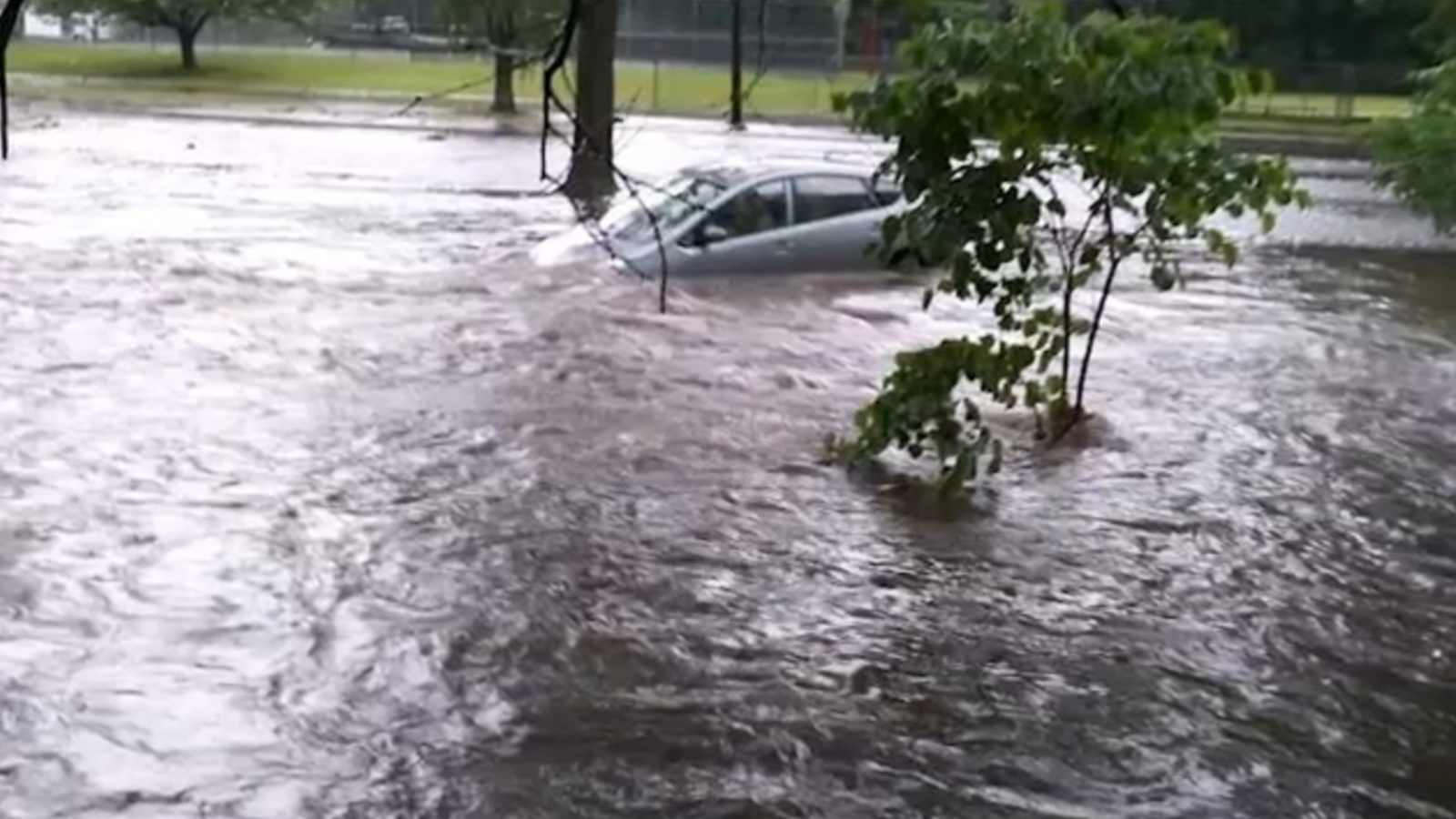 Woman survives after car swept away by flash flooding in Passaic, New