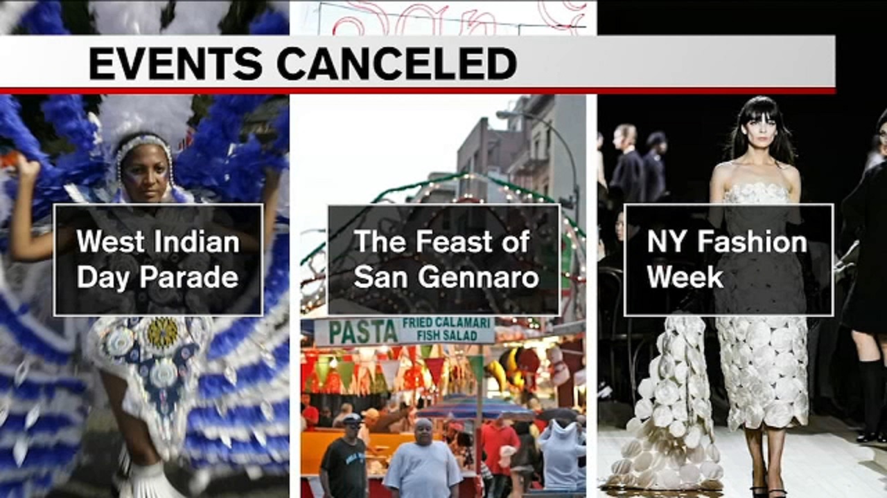 NYC cancels all large events through September