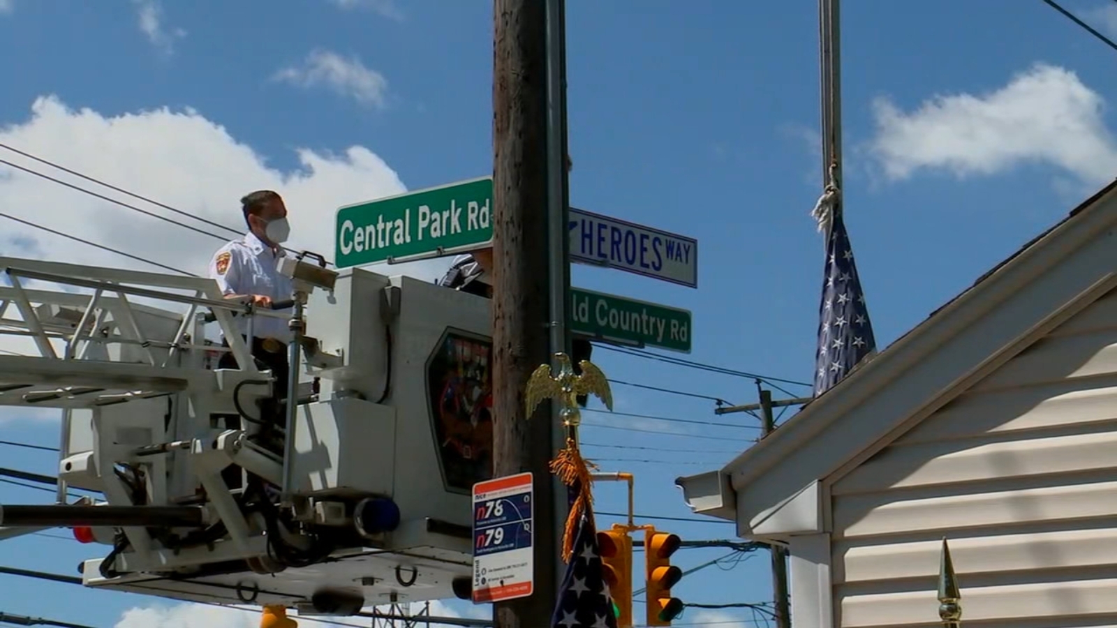 Reopen Long Island Portion of road renamed 'Heroes Way' near Plainview