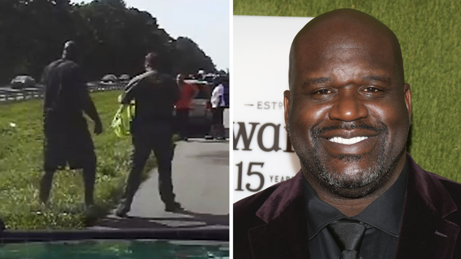 Shaquille O'Neal stops to help stranded Florida driver on I75 near