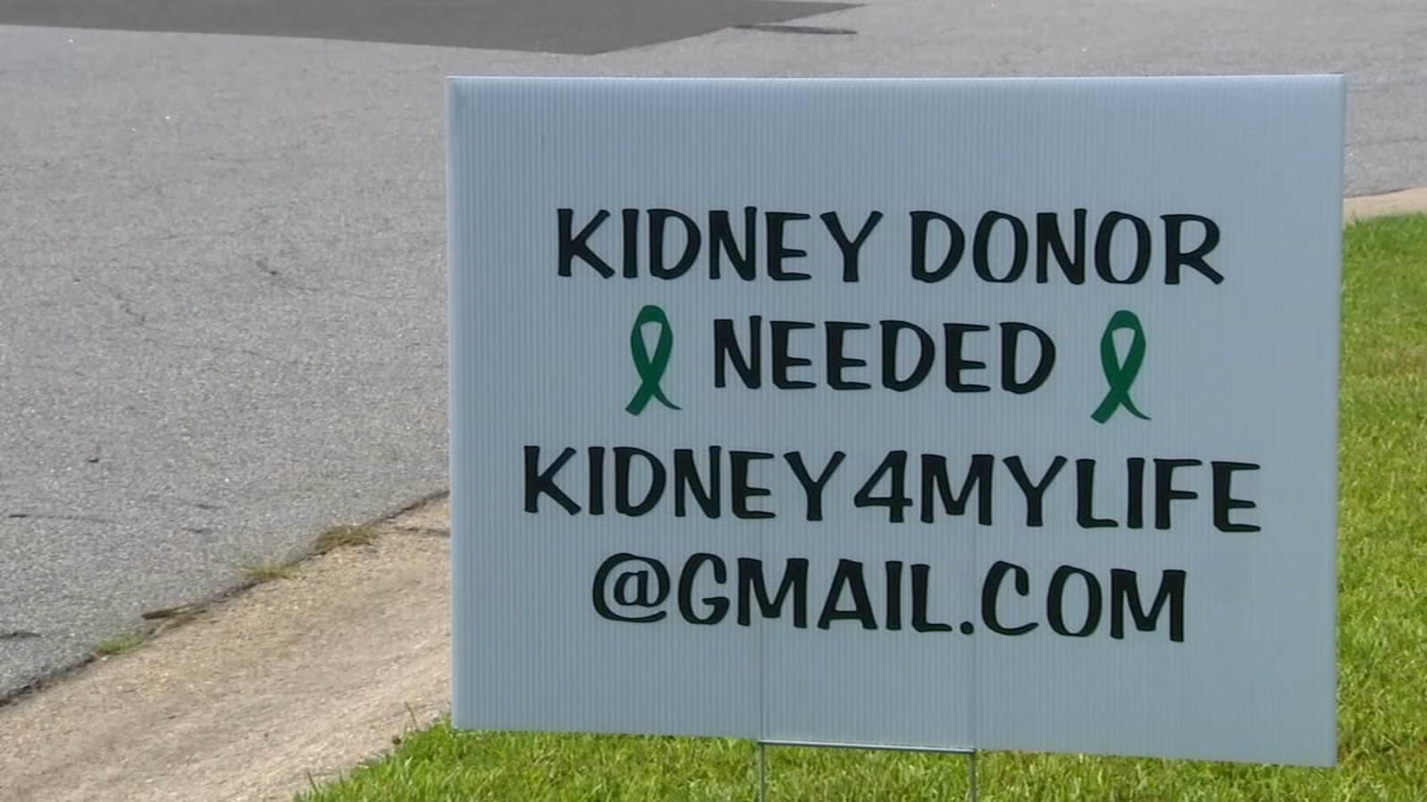 Woman pleads for return of yard sign created in desperate push to find