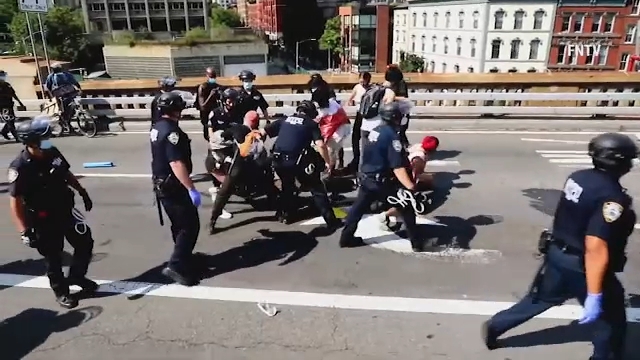 NYPD protests: 1 attack suspect released without bail