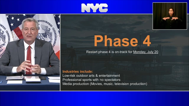 Details on Phase 4 in NYC revealed