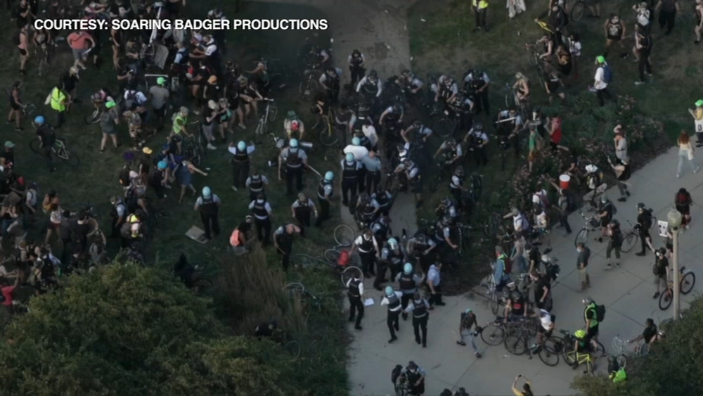 Chicago officials, activists condemn CPD response to Columbus statue protest