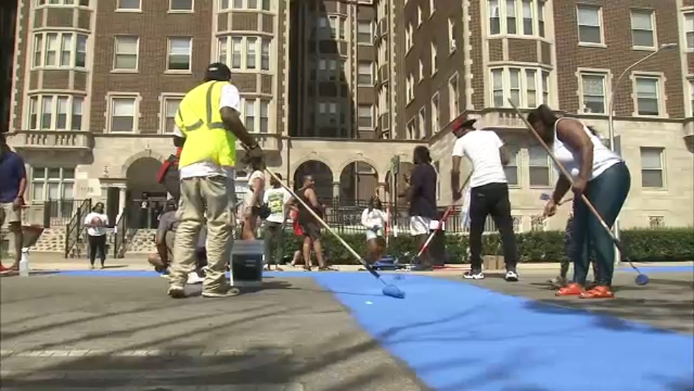 New Black Lives Matter mural painted on Chicago's South Side