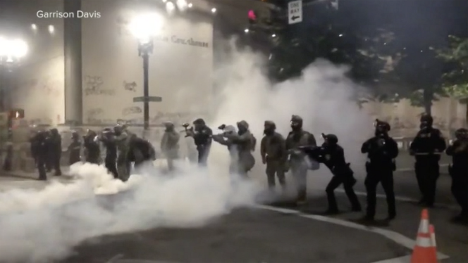 Portland protest: Police declared riot as fires set, fences moved ...