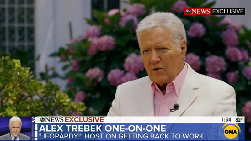 Jeopardy Host Alex Trebek On Good Morning America Exclusive Interview About Cancer Life His Book Abc7 San Francisco