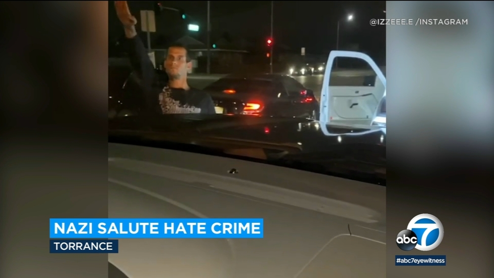 Man gives Nazi salute in recorded Torrance encounter