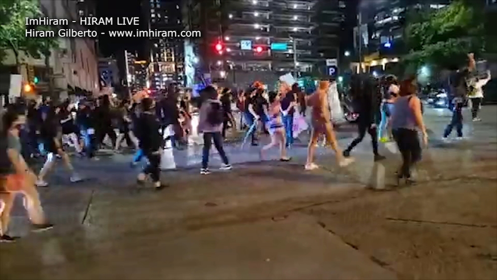 Protesters scatter after shots fired during Austin march